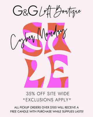 Cyber Monday at G&G Loft Boutique: Your Favorite Styles, Just a Click Away