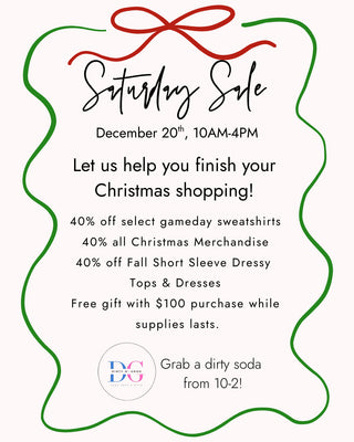 Get Ready for The Loft’s Saturday Sale — Shop, Sip & Save! 🎁
