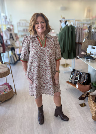 Piper Dress- Rust