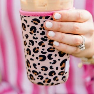 Leopard Print Drink Sleeve - Small