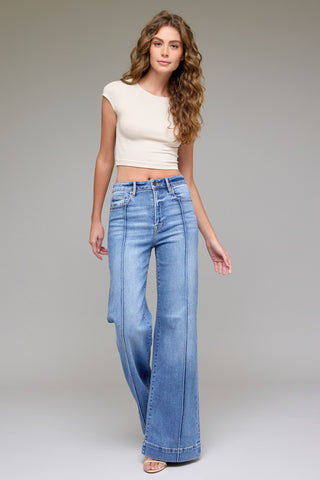 Hidden Flare Jeans - Medium Denim