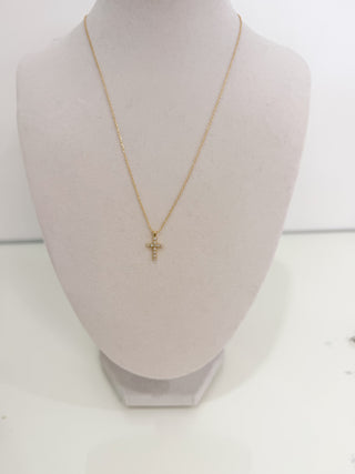 Delicate Cz Cross Pendant