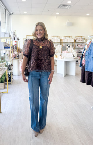 Maya Animal Print Top - Animal