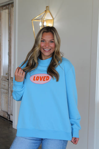 Loved Mockneck Sweatshirt