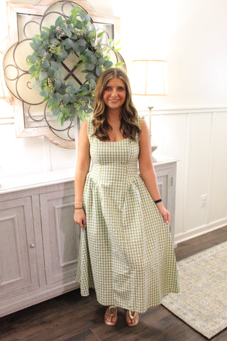 Harper Midi Dress - Green