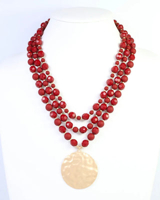Abbot Beaded Pendant Necklace