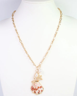 Caye Remy Sea Charm Cluster Necklace - Gold