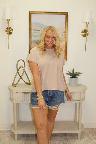 Mallie Top - Dark Taupe