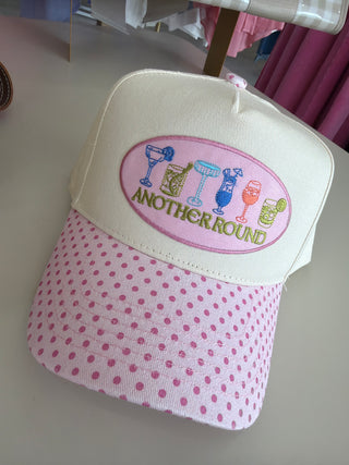 Another Round Trucker Hat - Pink