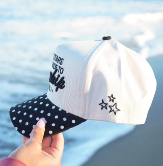 Stars Were Made to Worship - Black Polka Dot Trucker Hat