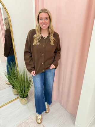Molly Sweater - Dark Brown