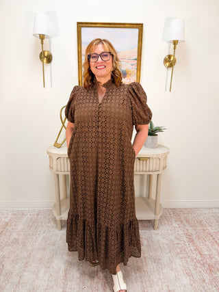 Trinity Maxi Dress - Brown