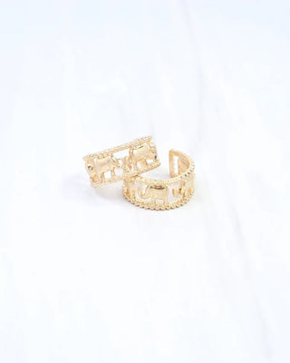 Murphy Elephant Hoop Earring - Gold