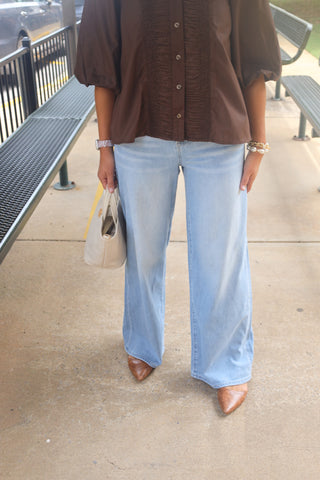 Slouchy Wide Jeans - Light