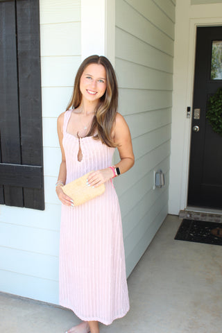 Clarissa Midi Dress - Blush
