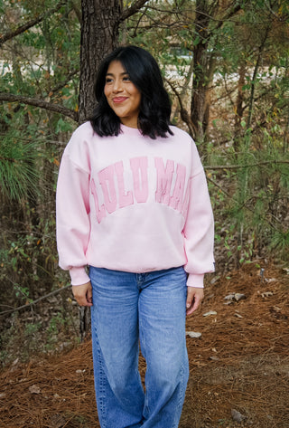 Lulu Mac Mono Sweatshirt - Pink