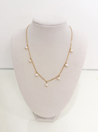 Sweet Pearl Accented Necklace, Water Resistant