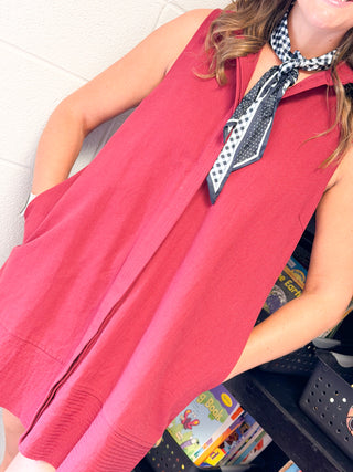 Lottie Dress - Crimson