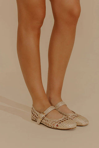 Corkys Mixed Feelings Ballet Flats - Gold