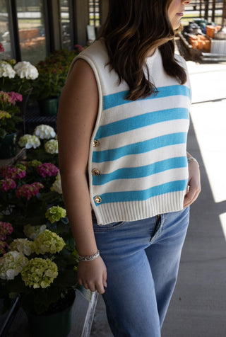 Arley Striped Sweater Vest
