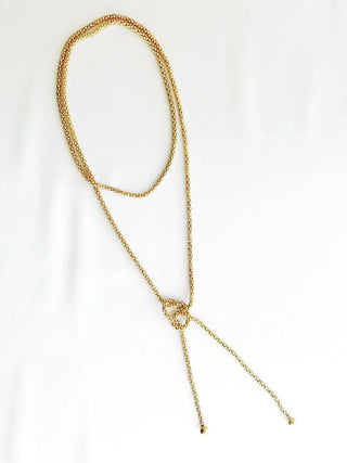 Faithful Wrap Necklace - Gold