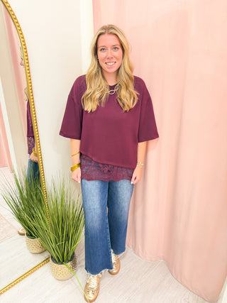 Penny Top - Burgundy