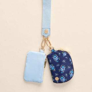 Dynamic Duo Pouch Wristlet - Endless Daydream Navy