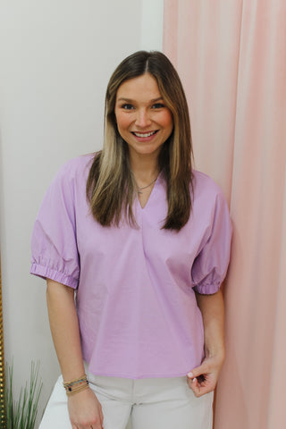 Easy Going Top - Lavender