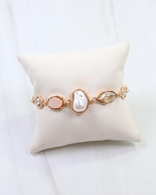 Aleia Pearl and Stone Bracelet
