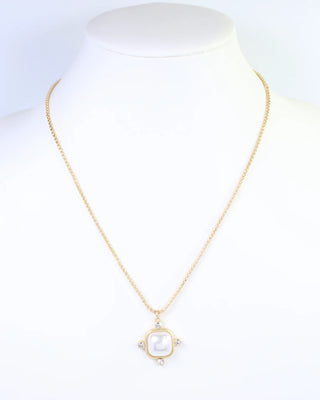 Belen Square Pearl Necklace