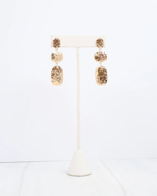 Oregon Hammered Dangle Earring