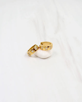 Haverhill CZ Star Huggie Earring