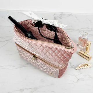 Stylist Bag - Blush Velvet Quilted