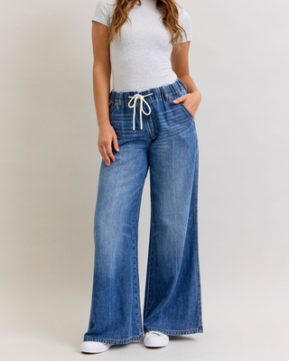 Judy Blue Palazzo Elastic Denim