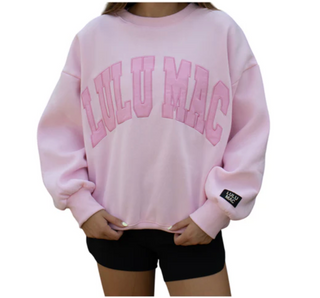 Lulu Mac Mono Sweatshirt - Pink