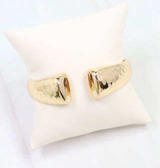 Corning Hammered Open Cuff Bracelet