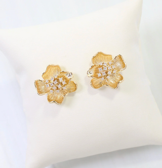 Mount Holly CZ Flower Earring