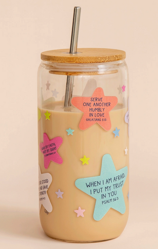 Bible Verses Glass Coffee Cup