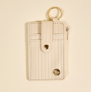 Ripple Ridge Keychain Wallet - Oat