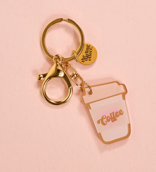 Coffee Cup Acrylic Keychain