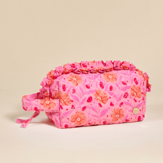 Essentials Quilted Cosmetic Pouch - Poppin' Petals