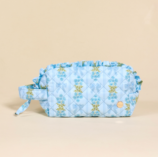 Essentials Quilted Cosmetic Pouch - Oh So Fancy Blue