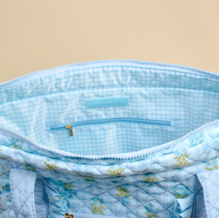 The Everyday Quilted Tote Bag - Oh So Fancy Blue