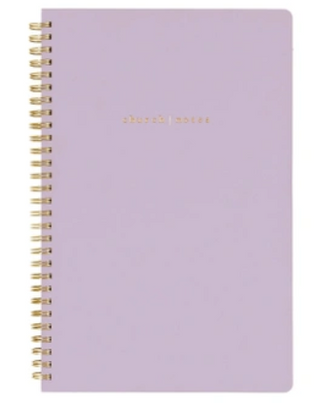Church Notes Notebook - Lilac with Maps