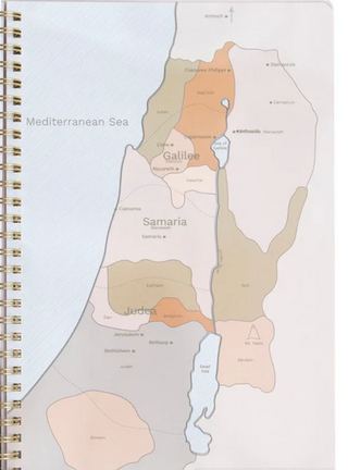 Church Notes Notebook - Lilac with Maps