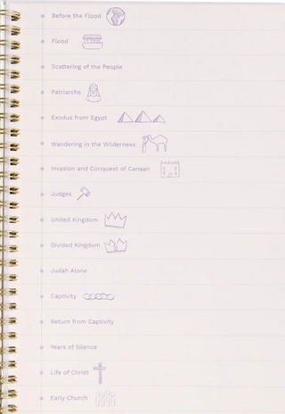 Church Notes Notebook - Lilac with Maps