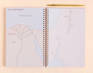 Church Notes Notebook - Lilac with Maps