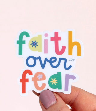 Faith Over Fear Decal Sticker