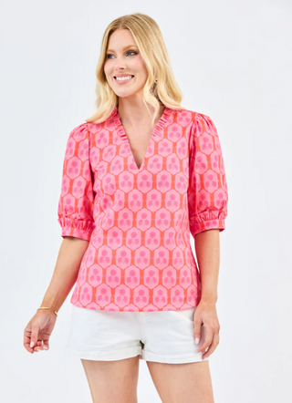 Colette Top - Rosette Charm Pink
