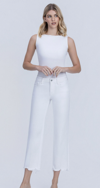 Vervet MR Frayed Crop Straight Jeans